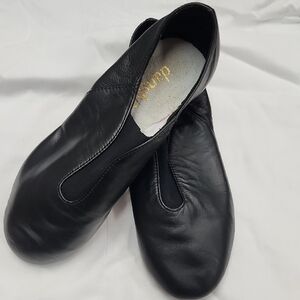 Danshuz Black Leather Value Jazz Shoes Size 8